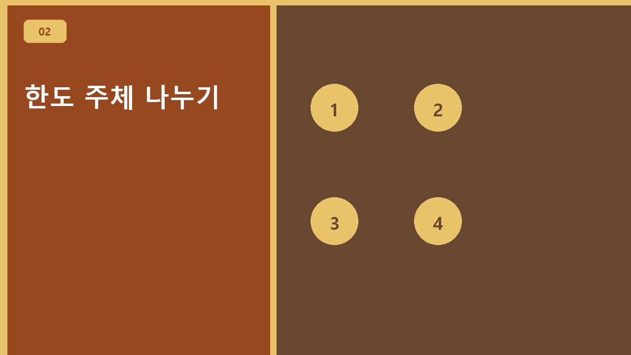 한도 주체 나누기